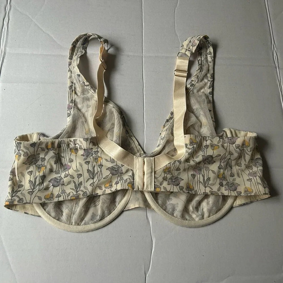 ThirdLove Unlined in bloom Mesh Scoop Bra Underwired Size 42E - Picture 2 of 4